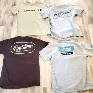 Carhartt Women's Small 4/6  T Shirt Pendleton Primitive Lot of 4 Youth Small Men